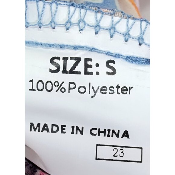 Womens Shorts Small Blue and Floral Elastic Waist Summer Beachy New in Bag - Picture 3 of 9